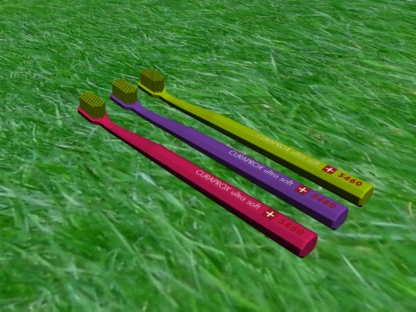 curaprox toothbrush 5460 3d model - curaprox 5460 toothbrush by Pavol Lobb